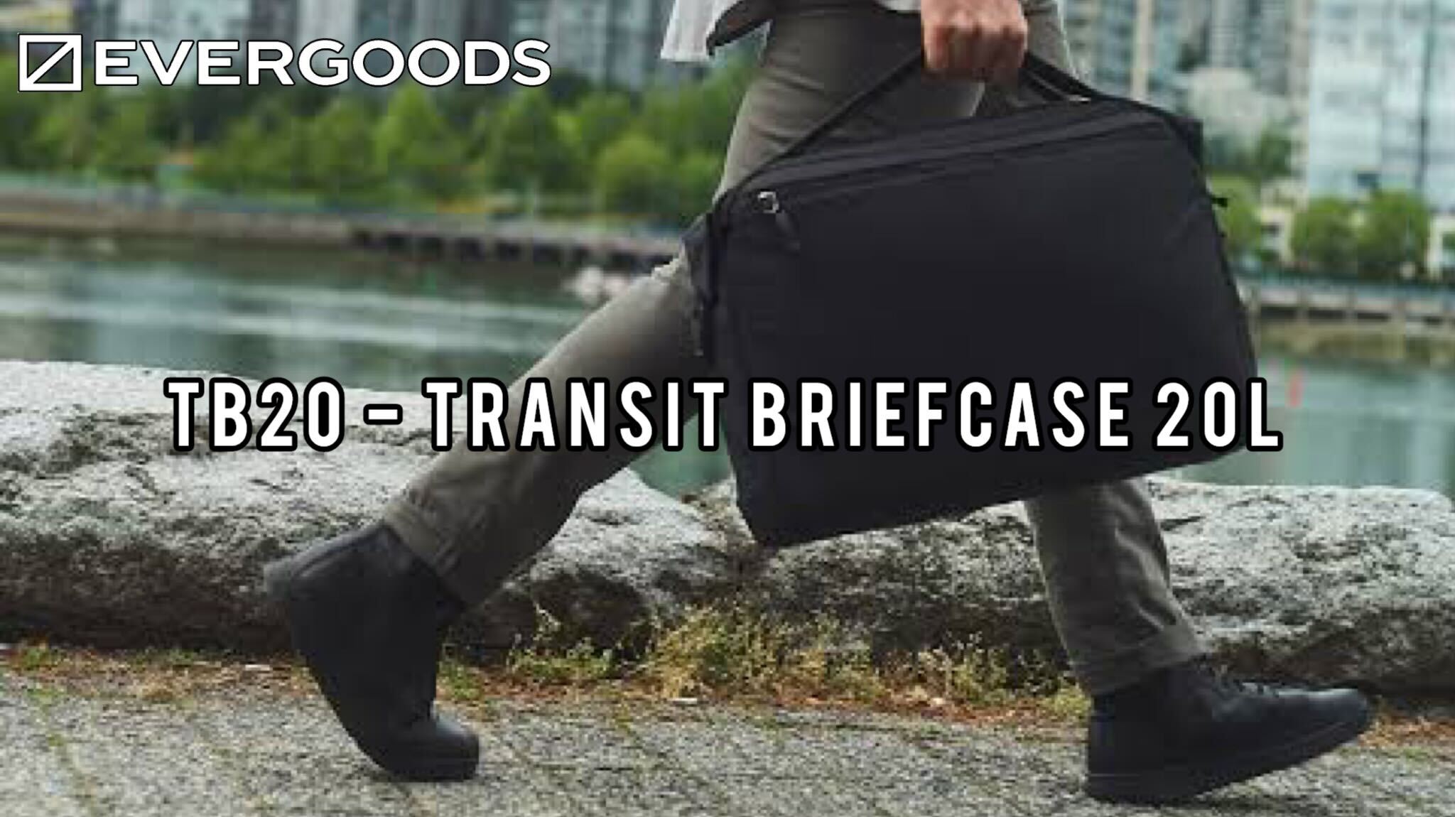 未使用 EVERGOODS エバーグッズ トランジット ブリーフケース 20L EVERGOODS TB20 - Transit Briefcase 20L Solution Black